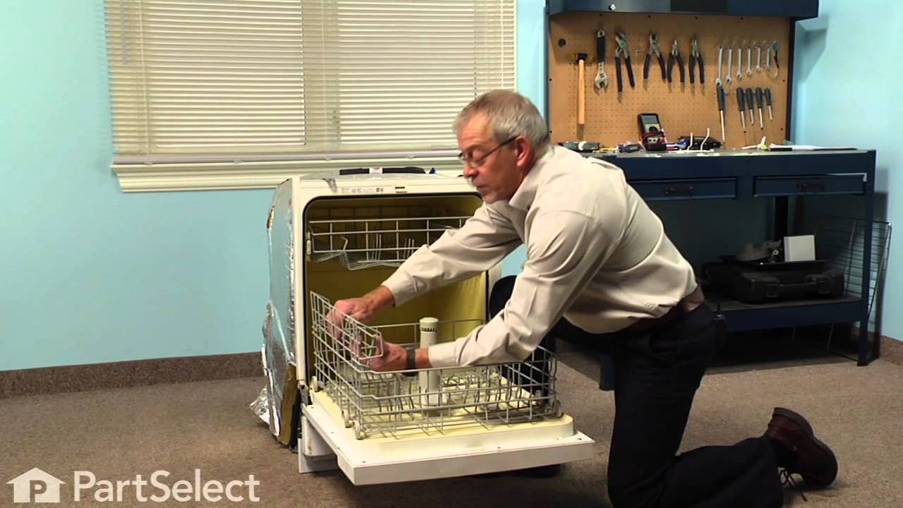 Replacing your Maytag Dishwasher Lower Dishrack with Wheels Replacing your Maytag Dishwasher Lower Dishrack with Wheels