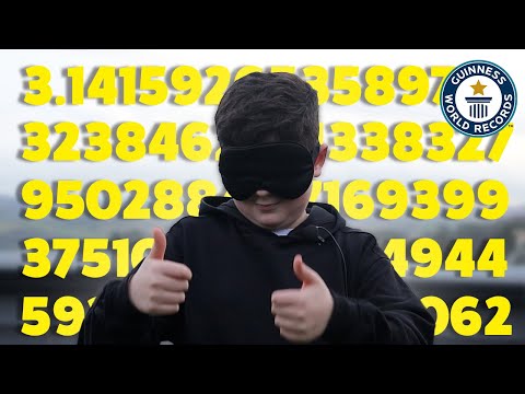 天才キッズが円周率πリコール記録を更新 - ギネス世界記録 (Genius Kid Breaks Pi π Recall Record - Guinness World Records)