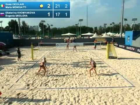 Menegatti-Cicolari ITA vs Khomyakova-Ukolova RUS Main Draw Beijing Grand Slam SWATCH WORLD TOUR 2011