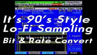 Video thumbnail for 90's Lo-Fi Sampling style Lo-Fi Making Roland S-760 bit-rate convert by Techno Frontier