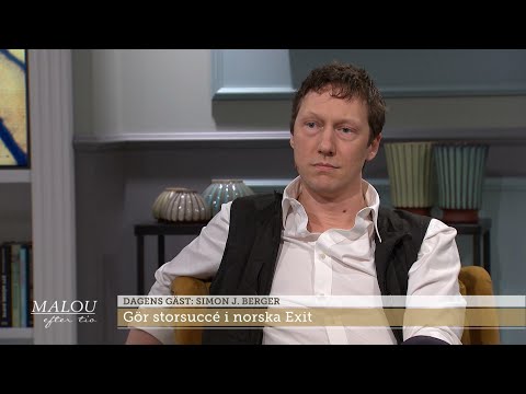 Simon J Berger om obehagliga rollen i succéserien ”Exit” - Malou Efter tio (TV4)