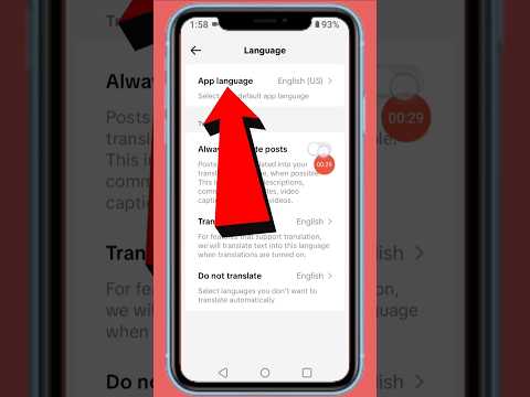 How To Change Language On TikTok  #shorts #tiktok #viral #viralreels #viralshort #viralvideo #vlog
