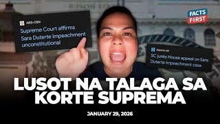 Supreme Court affirms pro-Sara Duterte ruling