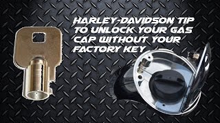 Motorcycle Tip: Harley-Davidson locking gas cap tip if you forgot your keys