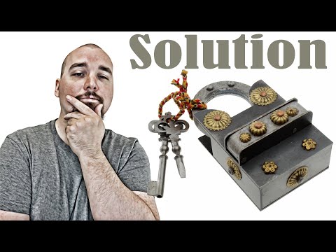 15 Step Extreme  2 Key Puzzle Lock from Puzzle Master - Solution