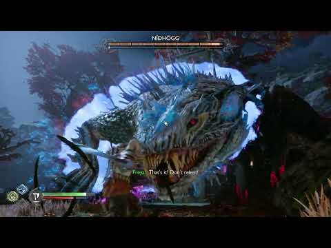 God of War Ragnarok Boss Lizard Nidhogg Fight Get Past First Phase Use Shield Strike