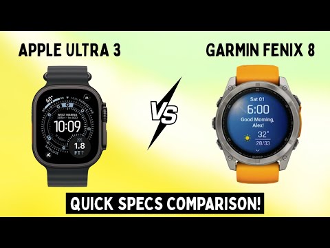 Garmin Fenix 8 vs Apple Watch Ultra 3