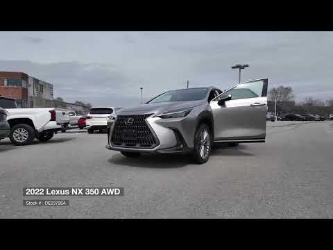 2022 Lexus NX 350 AWD *Ltd Avail* in Gray for sale at Ken Shaw Toyota in Toronto, ON