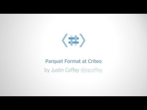 Parquet Format at Criteo