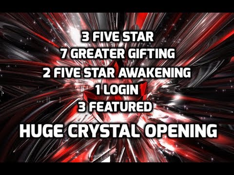 3x Five Star, Greater Gifting, Awakening, Featured Crystals Opening - Marvel Contest of Champions