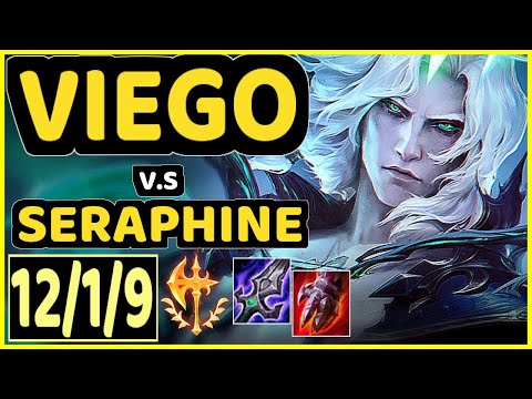 VIEGO vs SERAPHINE - 12/1/9 KDA MID GAMEPLAY - NA Ranked GRANDMASTER