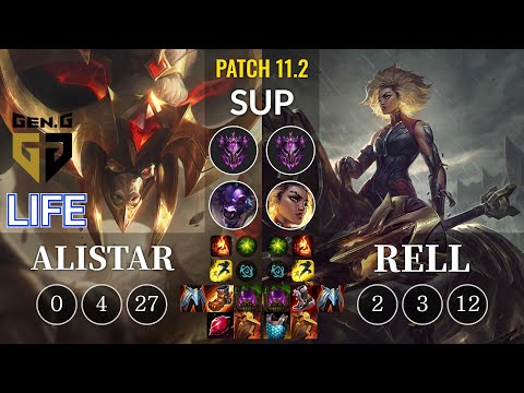GEN Life Alistar vs Rell Sup - KR Patch 11.2