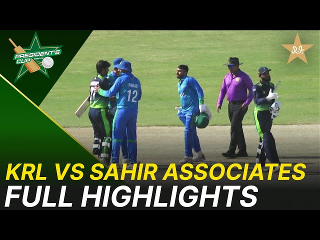 Full Highlights | KRL vs Sahir Associates  – President’s Cup Grade-I 2025-26 | PCB