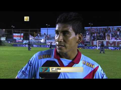 Luna: "A seguir por este camino". Arsenal 1 - Vélez 0. Fecha 6. Primera División 2016.