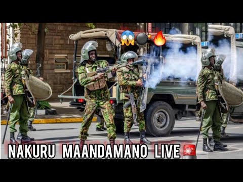 Nakuru🔥 Maandamano Leo Live Today