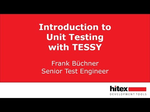 Unit Test with TESSY Introduction