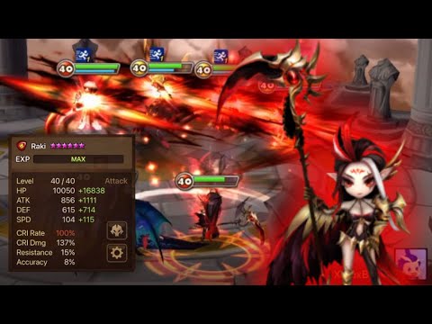 The Violent Blood Goddess Raki - Summoners War