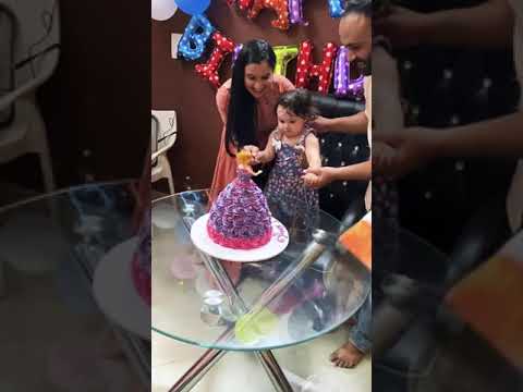 Happy first birthday Yakshita🎂#happybirthday #firstbirthday #shorts #dollcake