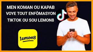 🟢 Men kòman ou kapab asosye kont Tiktok ou avèk lemon8