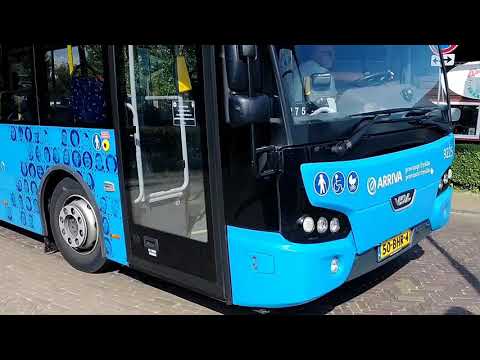 Arriva Bus 9225 als lijn 95 naar Heerenveen via Busstation Joure