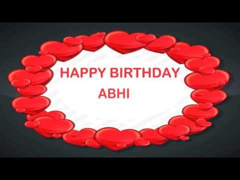 AbhiAbby   Pronounced like Abby   Birthday Postcards & Postales - Happy Birthday