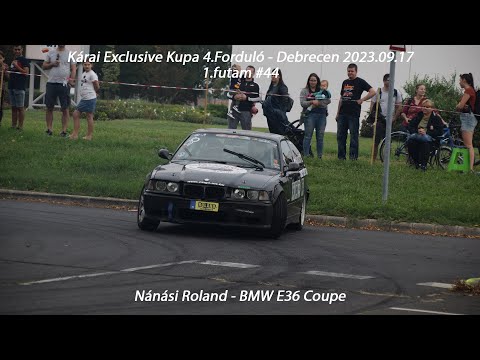 Nánási Roland - BMW E36 Coupe Kárai Exclusive Kupa 4.Forduló - Debrecen 2023.09.17. 1.futam #44