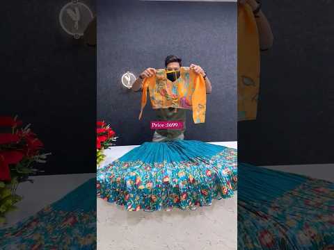✨️ STOCK OUT ✨️ Designer Crush Lehenga ✨️ Full Stiched 🌹Kalamkari Digital Print #halfsaree #ytshorts