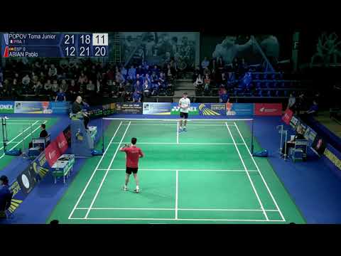 Match point - France (Toma Junior Popov) vs Spain (Pablo Abian) - EMTC 2019