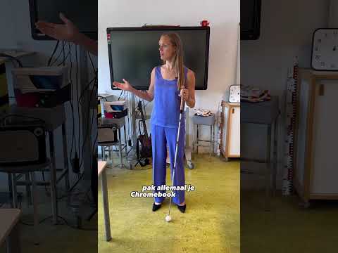 Juf Tjarda is bijna blind en nam mijn klas een dagje over!