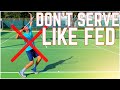 Federer Serve Problems at the Recreational Level