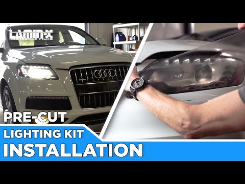 How to install a Lamin-x precut headlight film cover kit
