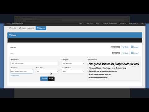 Setting Styles on Yearbook Avenue 2016