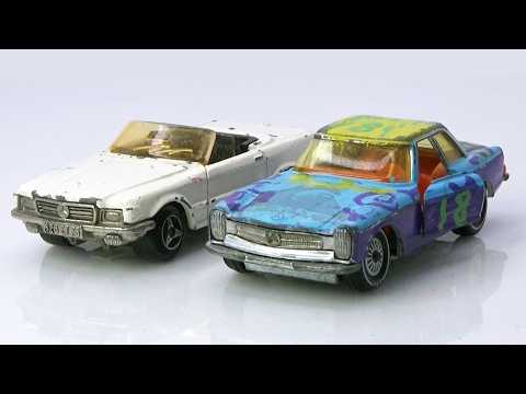 Mercedes 280 SL Siku vs. Mercedes 350 SL Cabrio Majorette. Full model restoration.