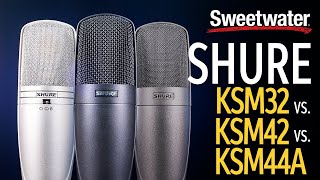 Video thumbnail for Shure Large-Diaphragm Condenser Mics Compared: KSM32 vs. KSM42 vs. KSM44A by Sweetwater