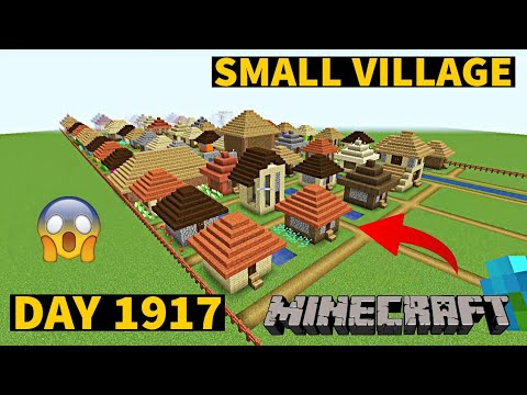 Insane Minecraft Build in 2023 - Small Village in 1917 Days