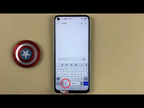 How to display the emoji switch key on the keyboard on OPPO A52 Android 11