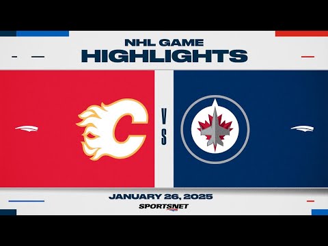 NHL Highlights | Flames vs. Jets - January 26, 2025
