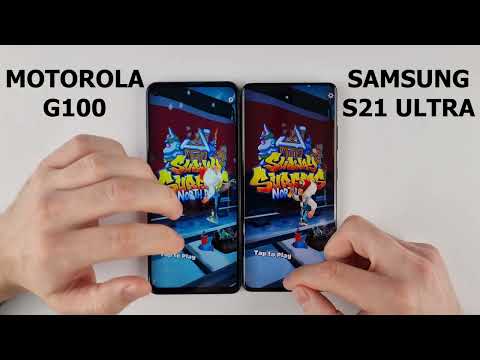 Samsung S21 Ultra vs Motorola G100 SPEED TEST