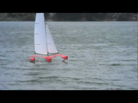 FireDragon - Hydro Foiling on Asymmetric Foils - Mini40/F-48 Trimaran