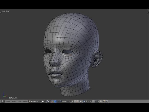 Blender modeling time lapse - Head
