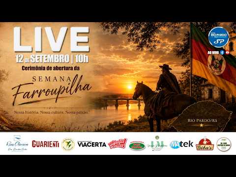🔥 AO VIVO: Abertura da Semana Farroupilha de Rio Pardo 2026 | Unificação das Chamas