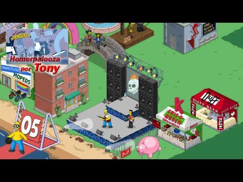 Los Simpson Springfield "Homerpalooza, Cap. 5 - La Carpa de Duff y las luces blancas" por Tony