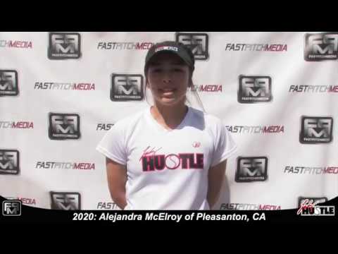 2020 Alejandra "Ally" McElroy Catcher, 2B and Outfield Softball Skills Video