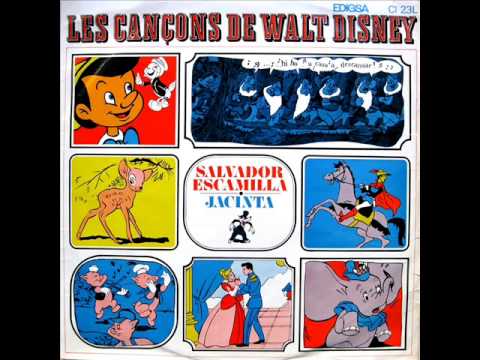 Salvador Escamilla I Jacinta - Les Cançons De Walt Disney - LP 1968
