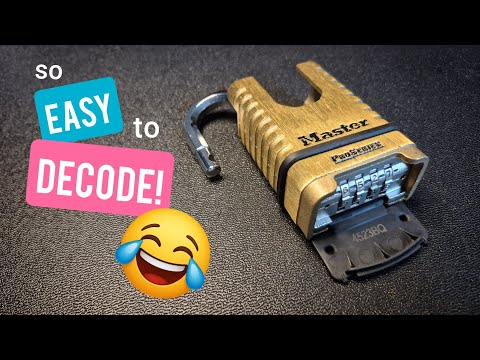 Easy way to decode a combination padlock - Masterlock ProSeries 1177D