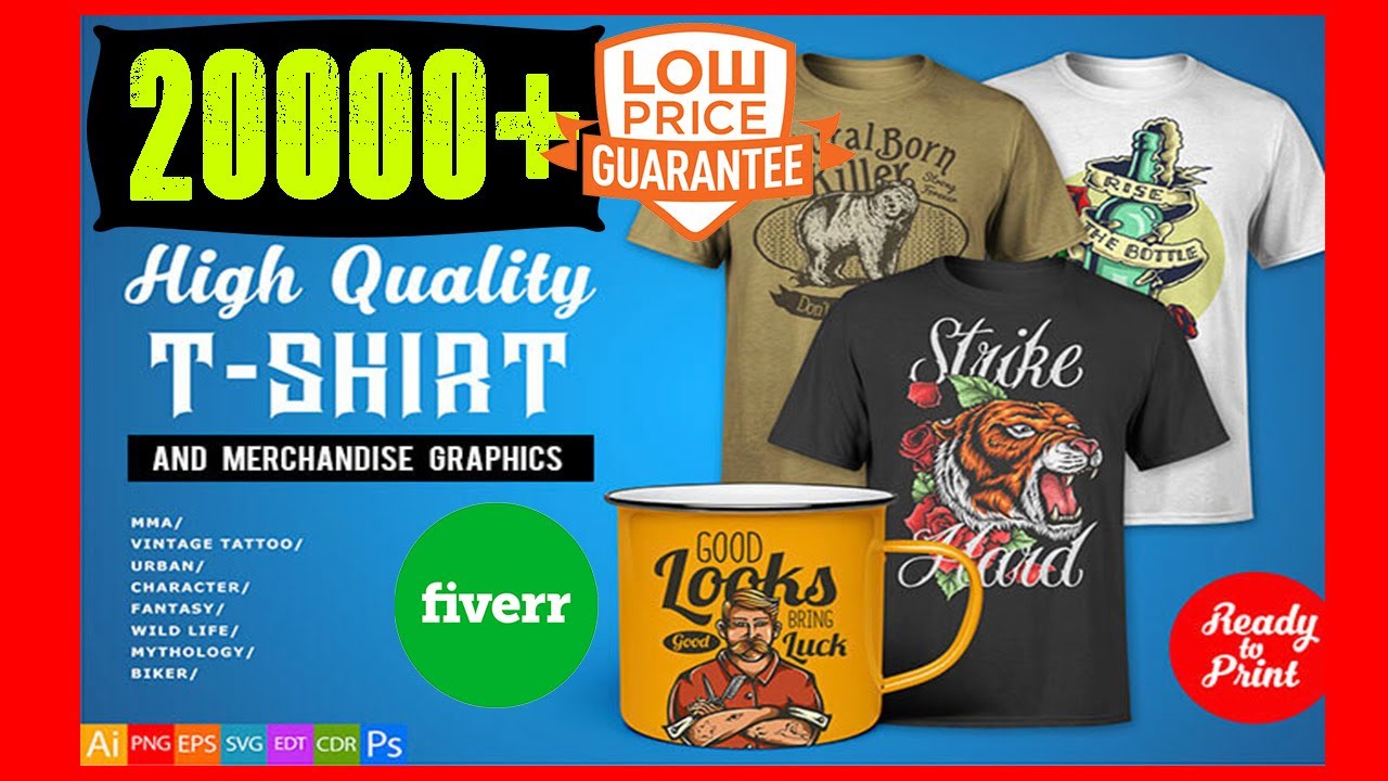 25000+ Vector T Shirt Designs Bundle Free Download