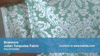 preview picture of video 'Video of Braemore Julian Turquoise Fabric #104065'