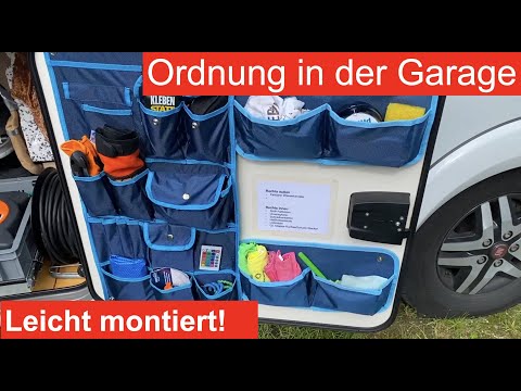 Ordnung in der Wohnmobil-Garage mit Organizern. In 15 Minuten montiert, Ordnung für das ganze Leben!