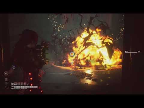 Stellar Blade Crazy battle in control room under, Abyss Levoire