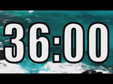 36 minute timer with Calm and Soft Music and sea in the background